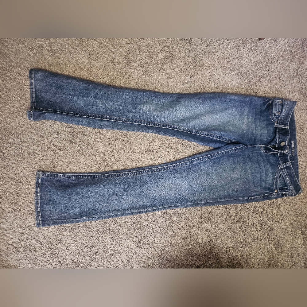 Maurices Women's Straight Leg Blue Jeans